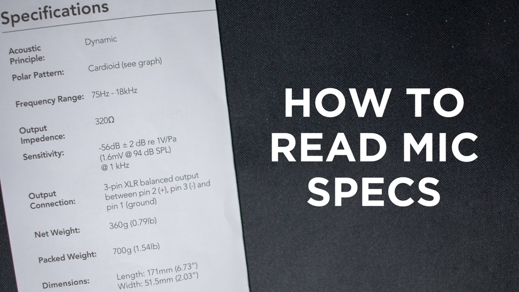How To Read Microphone Spec-Sheet? – JZ Microphones Latvia